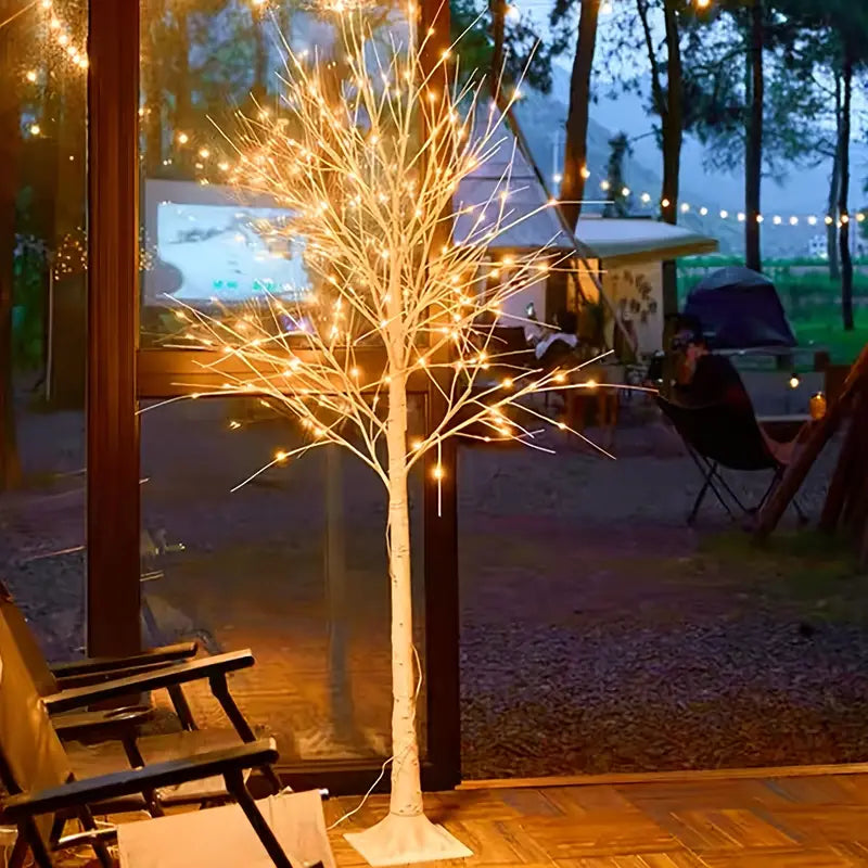 Sapin de Noel Extérieur Lumineux Blanc