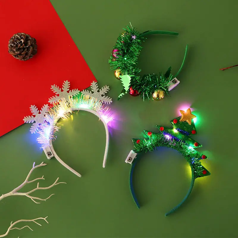Serre Tete de Noel LED