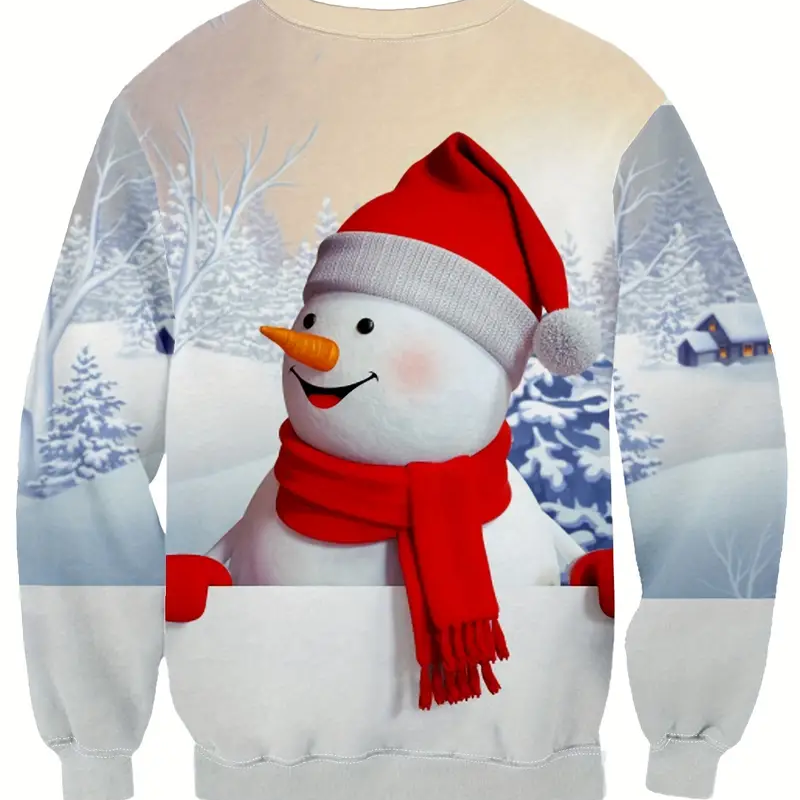 Pull de Noel Homme Bonhomme de Neige