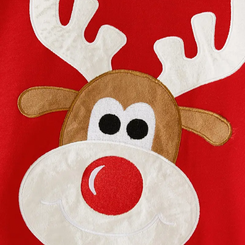 Pull de Noel Pour la Famille avec Motif Renne