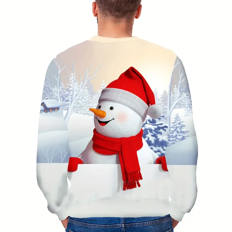 Pull de Noel Homme Bonhomme de Neige
