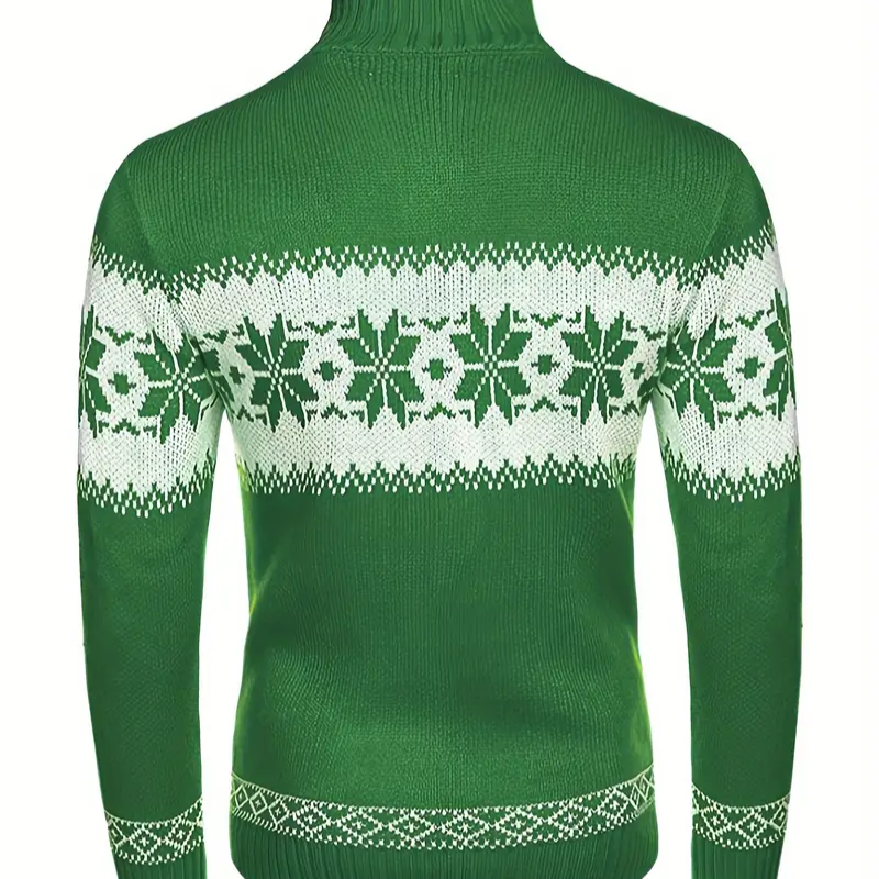 Pull Noel Homme Chic avec Col Boutonné