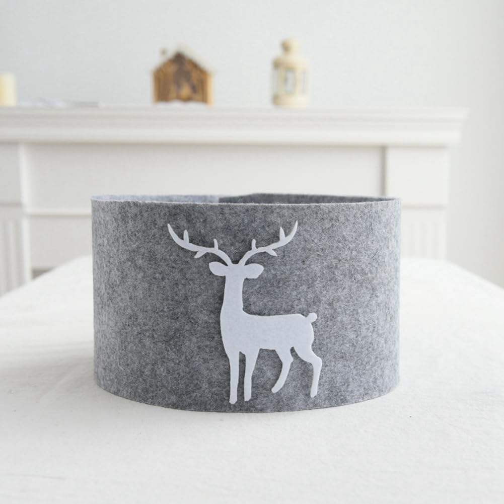 Cache pied sapin de noël gris