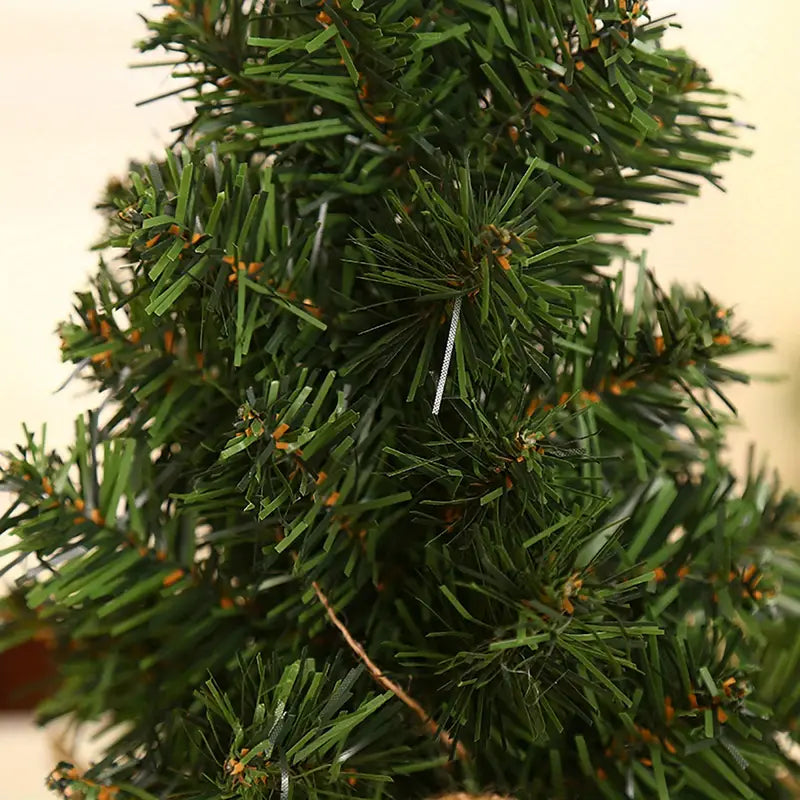 Petit Sapin de Noel Artificiel en Toile de Jute