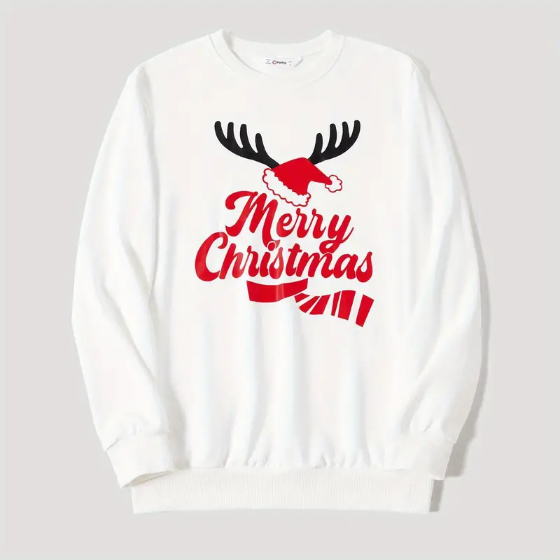 Pull Moche de Famille Noel avec Message Joyeux