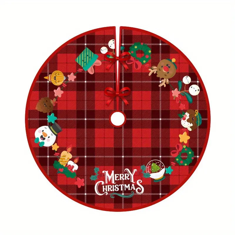 Cache pied rouge pour sapin