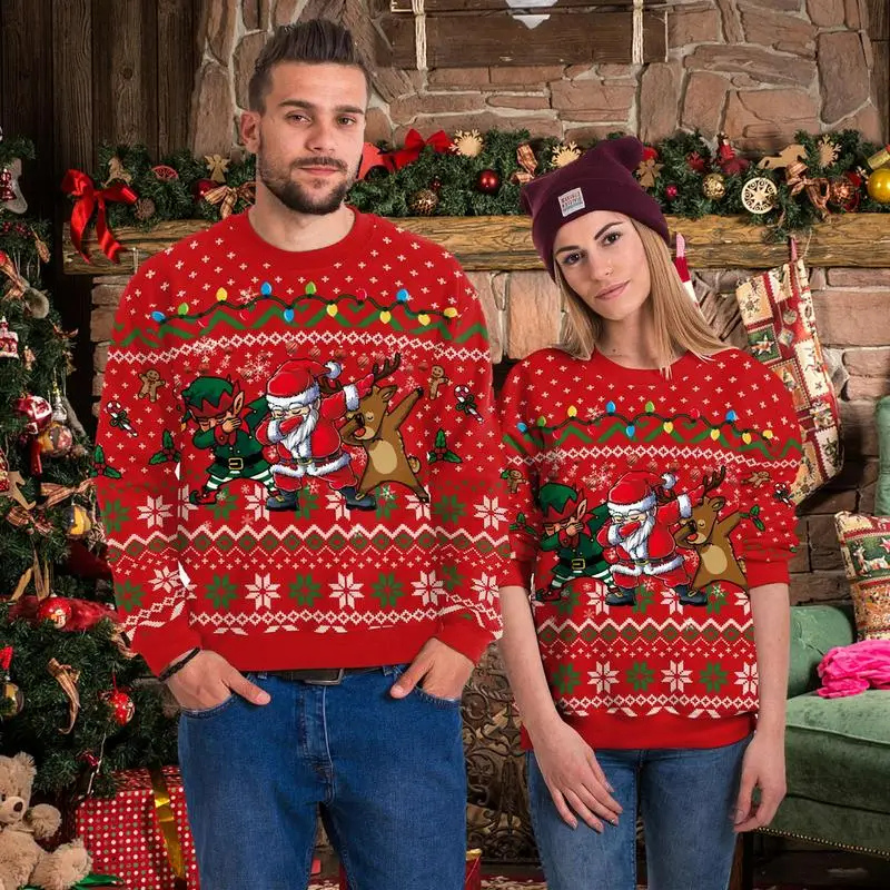 Noël Pull Pour Couple Assorti Pull De Noel Couple Pull De Noel
