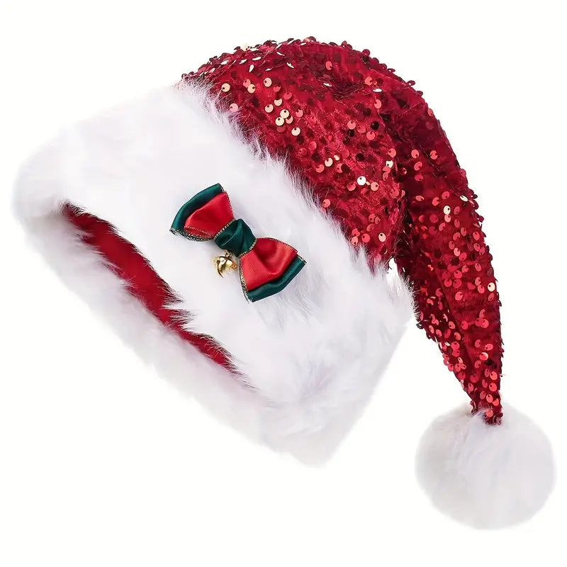 Bonnet de Noel Pailletés Papillon