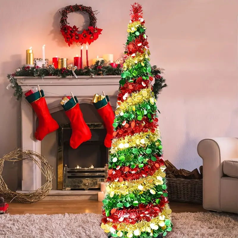 Beau Sapin de Noel en Exterieur