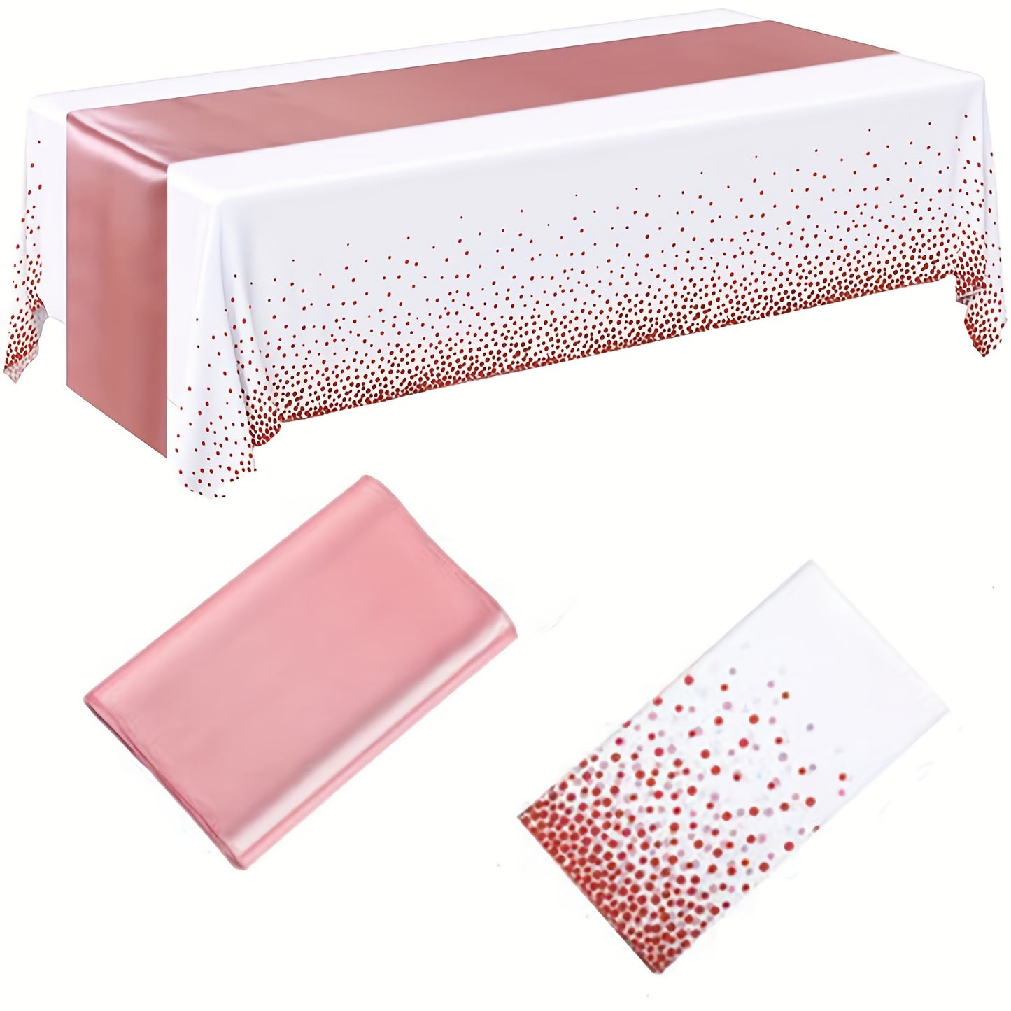 Centre de Table avec Chemin de Table Satin