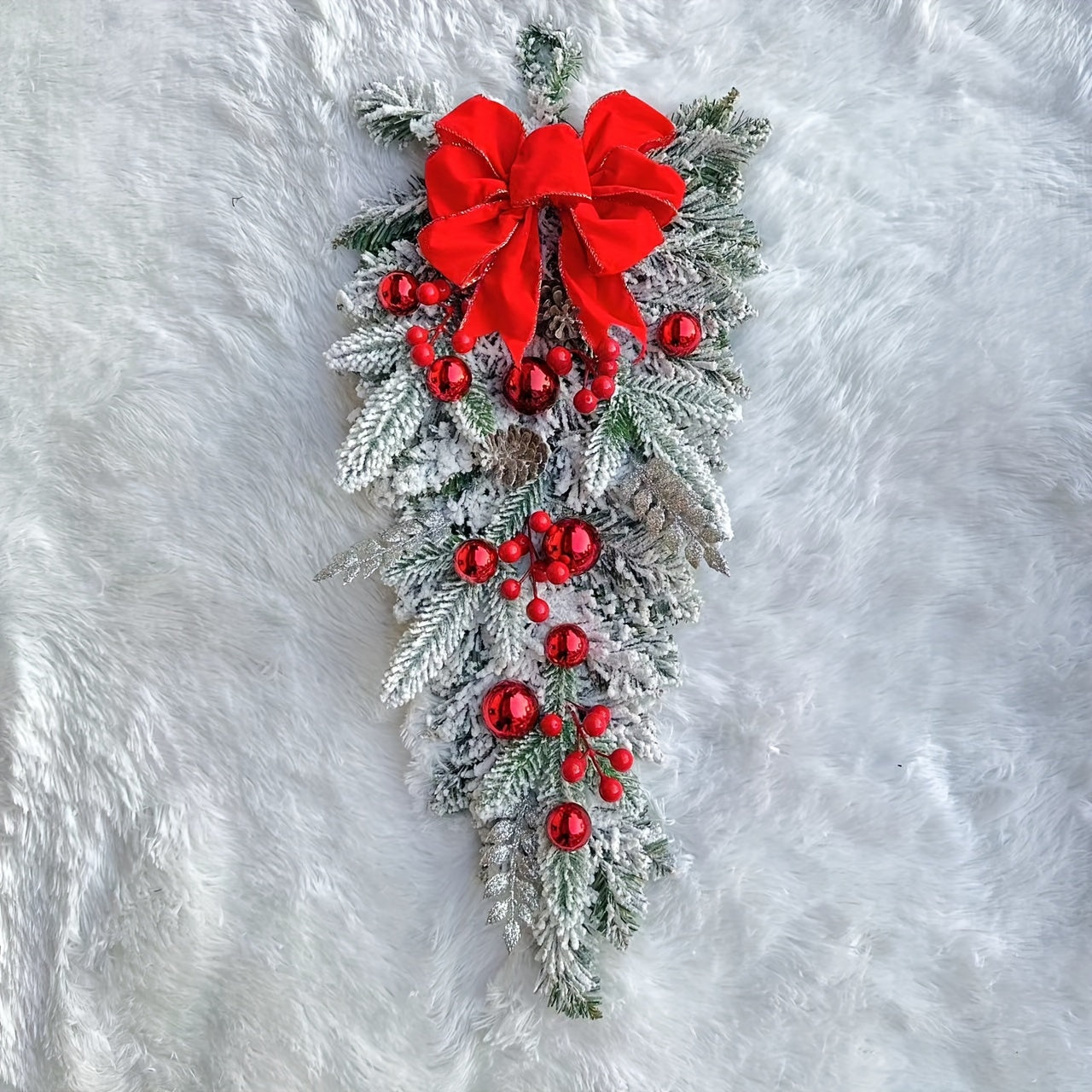 Couronne de Noël Flocons Givrés