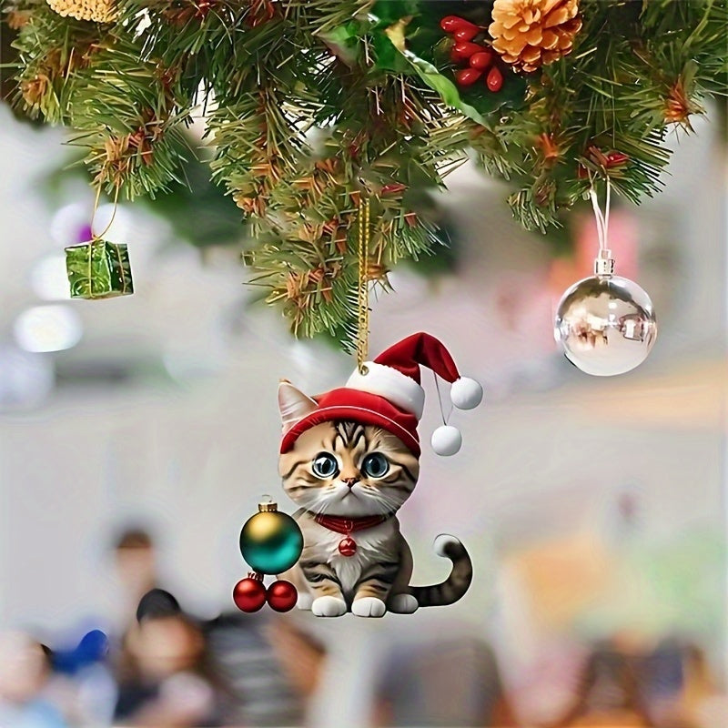 Ornement Boule de Noël Chaton (x4)