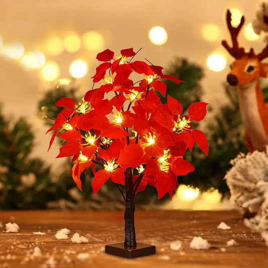 Arbre de Poinsettia LED