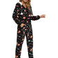 Combinaison Pyjama Femme Noel Motif Pingouins