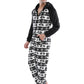 Ensemble Pyjama Polaire Noir et Blanc Homme