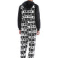 Ensemble Pyjama Polaire Noir et Blanc Homme