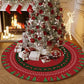 Cache pied sapin tapis