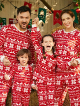 Pyjama Assorti Famille pour Noël Motif Traditionnel