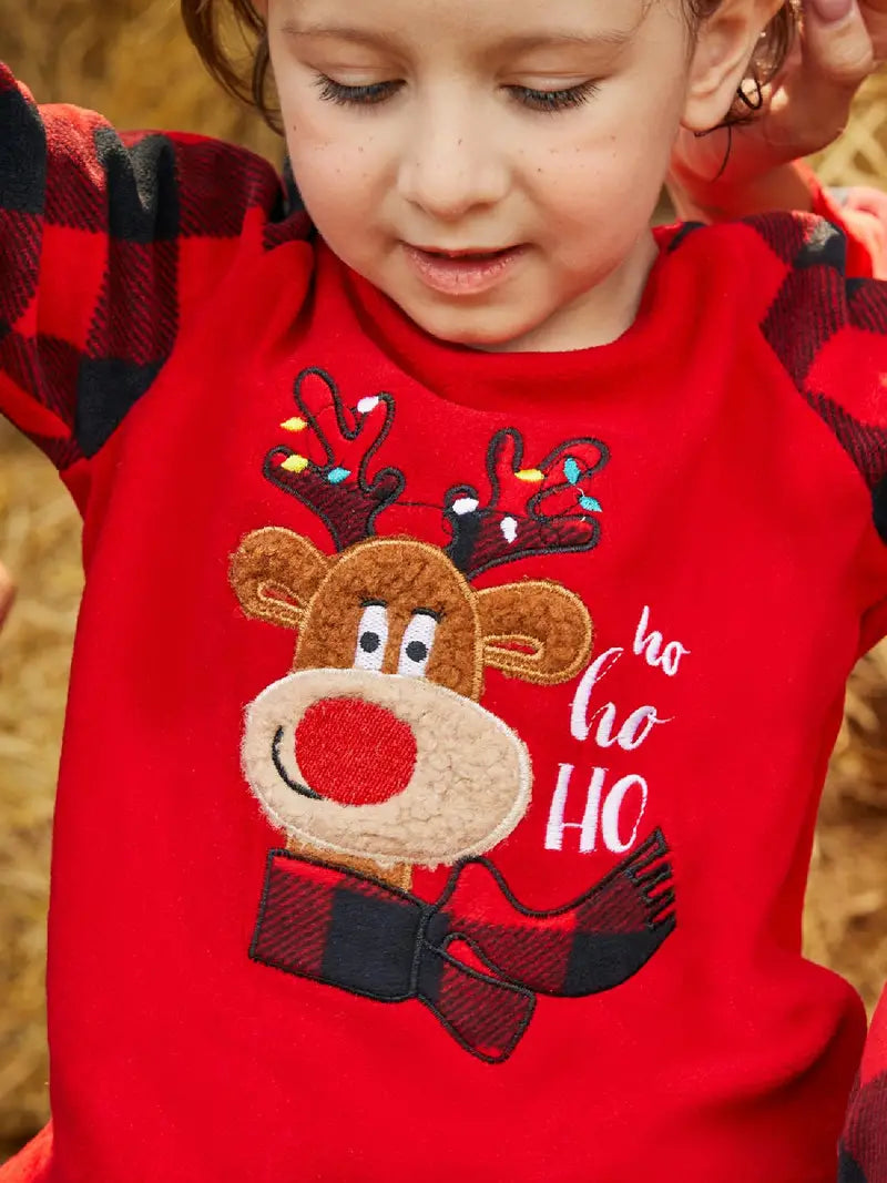 Ensemble Pyjama Noël avec Carreaux Rouges