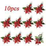 Plante de noël Poinsettia 10 pièces