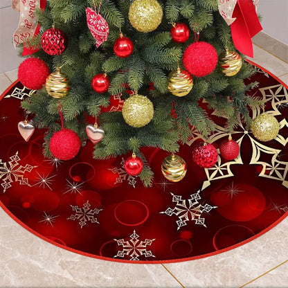 Cache pied sapin rouge