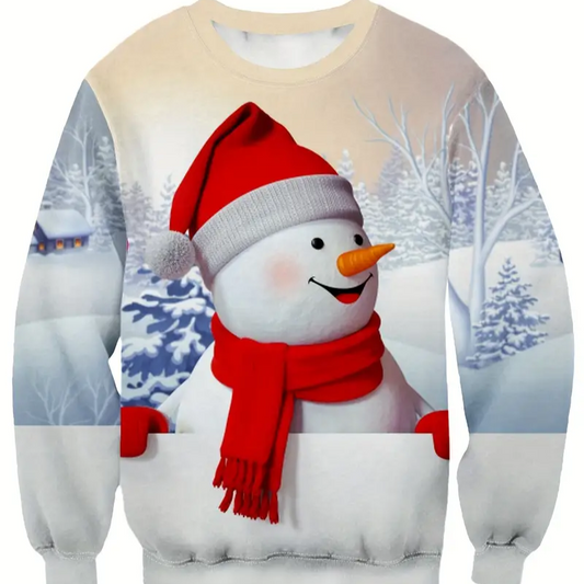 Pull de Noel Homme Bonhomme de Neige