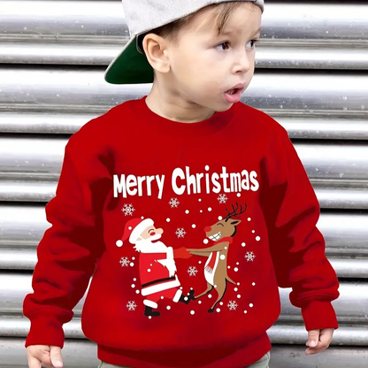 Pull Moche Noel Enfant Motig Pere Noel