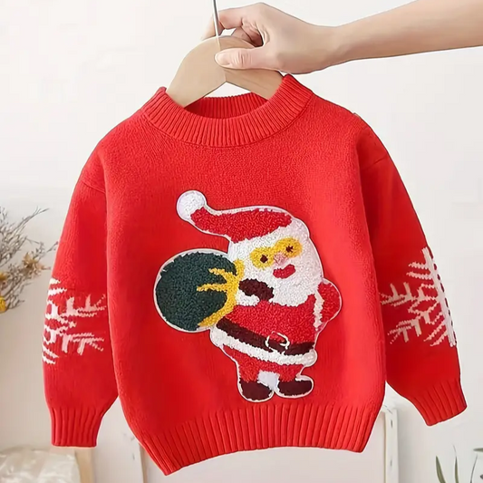 Pull De Noel Pour Enfants Rouge