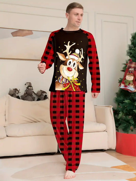 Pyjama Homme avec Renne de Noel