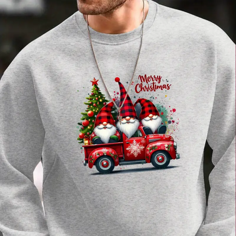 Sweat-shirt de Noël multicolore à imprimé bonhomme de neige Sweat-shirt de Noël multicolore à imprimé bonhomme de neige