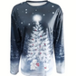 Pull de Noel Moche Motif Sapin Femme