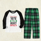 Pyjama Famille de Noel Motif Carreaux Vert