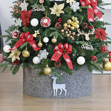 Cache pied sapin de noël gris