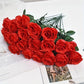 Rose de Noël 10 pièces, tissu , doux au toucher et durable