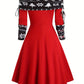 Robe Mere Noel Rouge et Noir