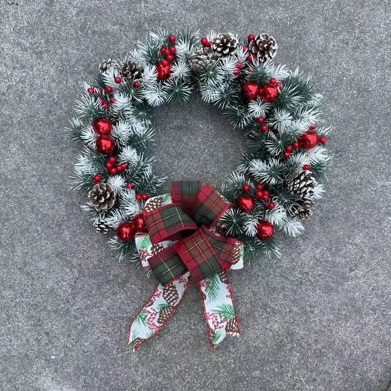 Couronne de Noël Pour Porte Extérieure