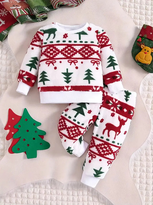 Ensemble Motif Sapin de Noel Bébé