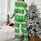 Pyjama Vert Chic de Noel Femme