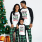 Pyjama Famille de Noel Motif Carreaux Vert