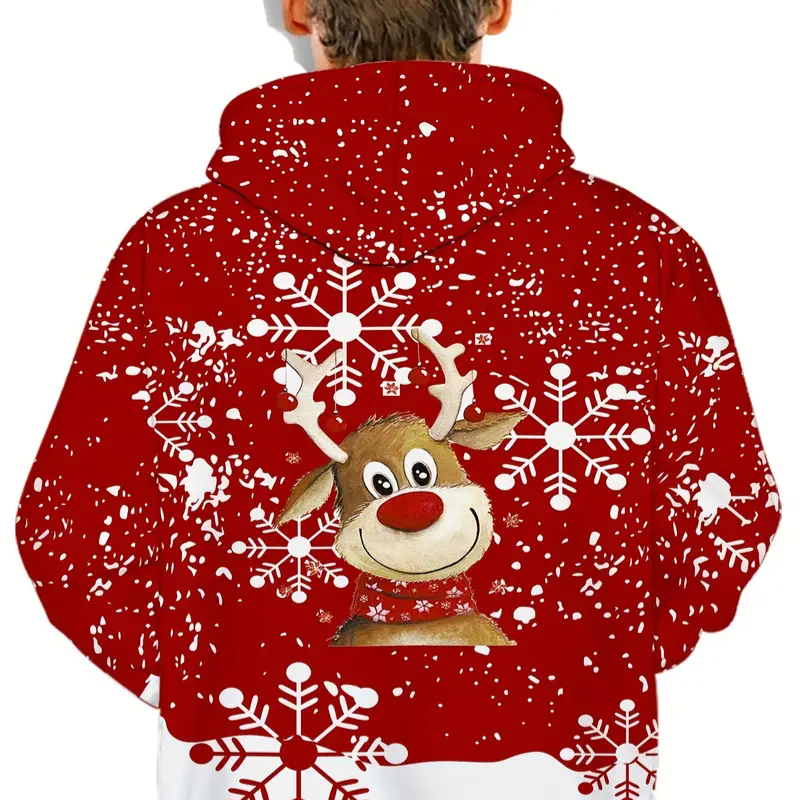 Pull Moche de Noel Avec Renne