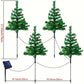 4 x Sapins de Noel Extérieur LED Solaire