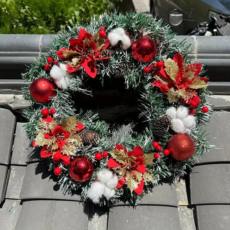 Couronne de Noël à Accrocher à la Porte