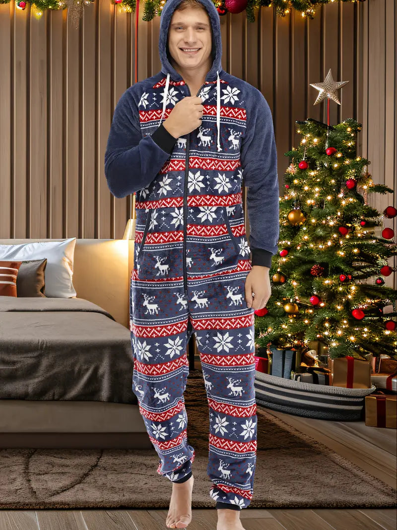 Pyjama Polaire Renne de Noel Homme