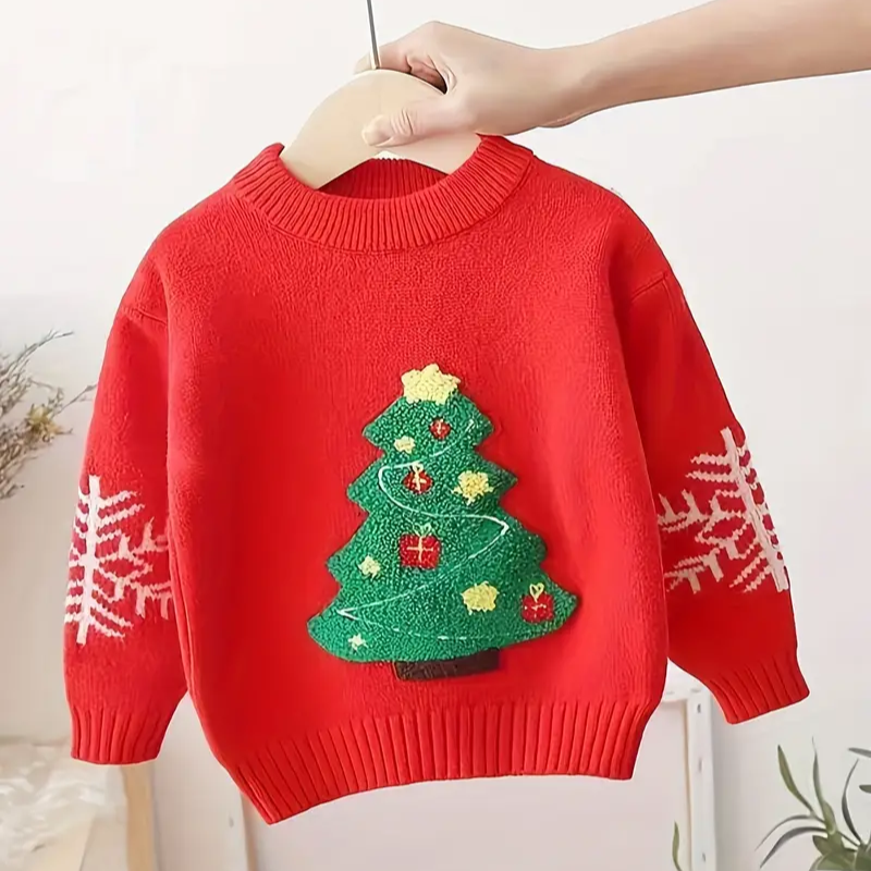 Pull De Noel Pour Enfants Rouge