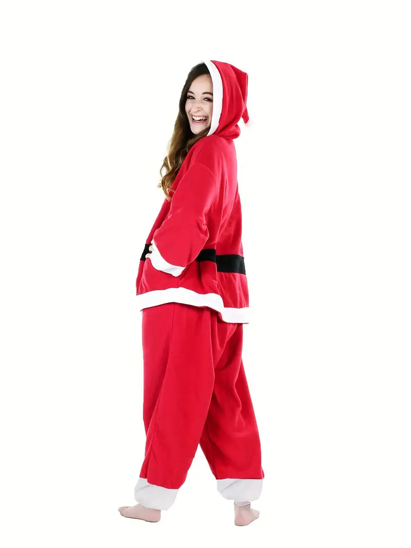 Robe Mere Noel Capuche Femme