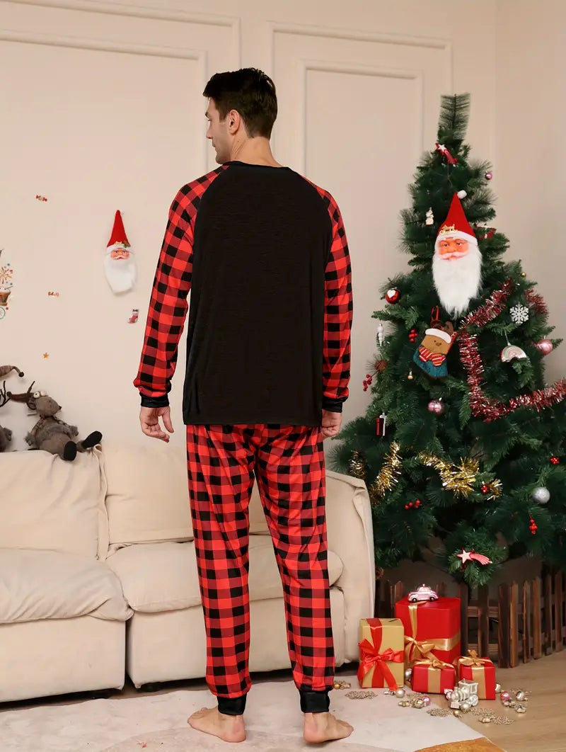 Pyjama Carreaux Rouge et Noir Homme