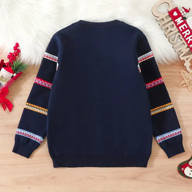 Pull de Noel Moche Enfant Motif Renne