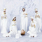 Crèche de Noel Blanche 9 Píèces