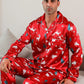 Ensemble Satin Pyjama Sapin de Noel Homme