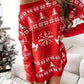 Pull Long Noel Femme Motifs Hiver